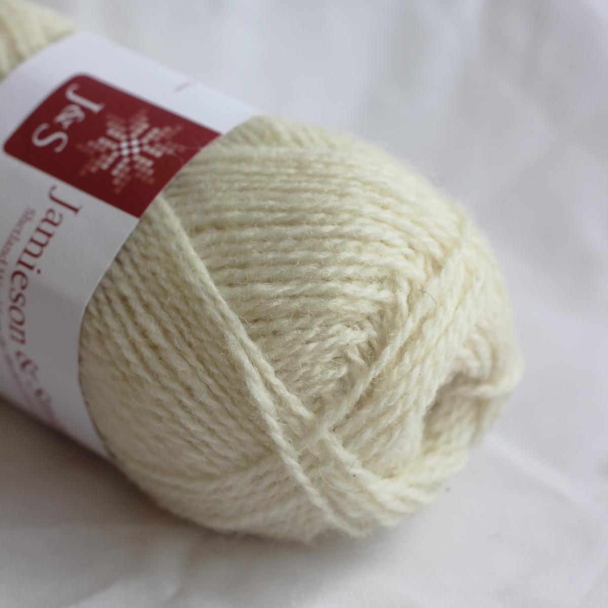 2ply Jumper Weight - 1A (Natural White)