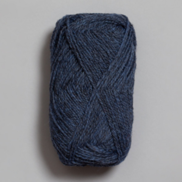 Finullgarn - Blå mørkmelert (4124)