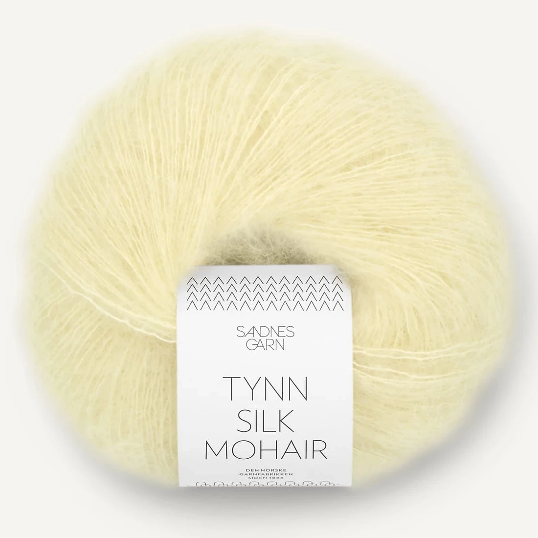 Tynn Silk Mohair - Lys Gul (2101)