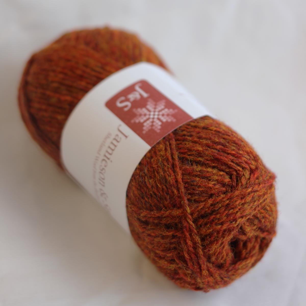 2ply Jumper Weight - FC38 (Orange Rust Mix)
