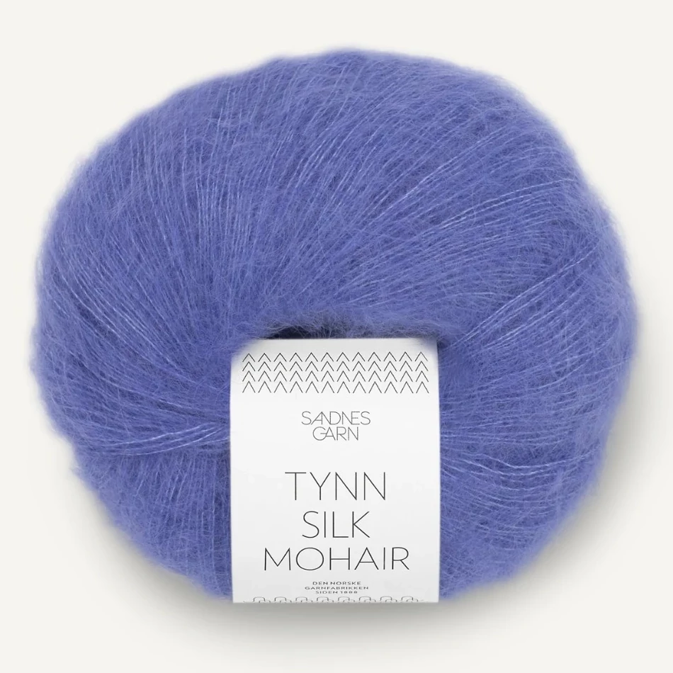 Tynn Silk Mohair - Blå Iris (5535)