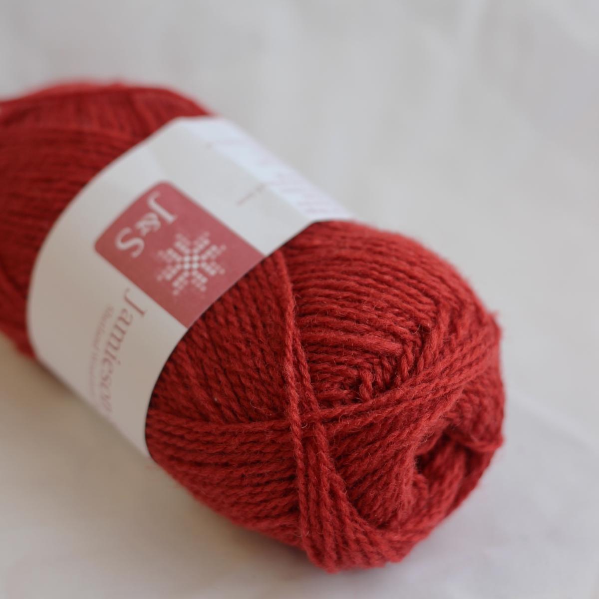 2ply Jumper Weight - 9097 (Orangey Red)