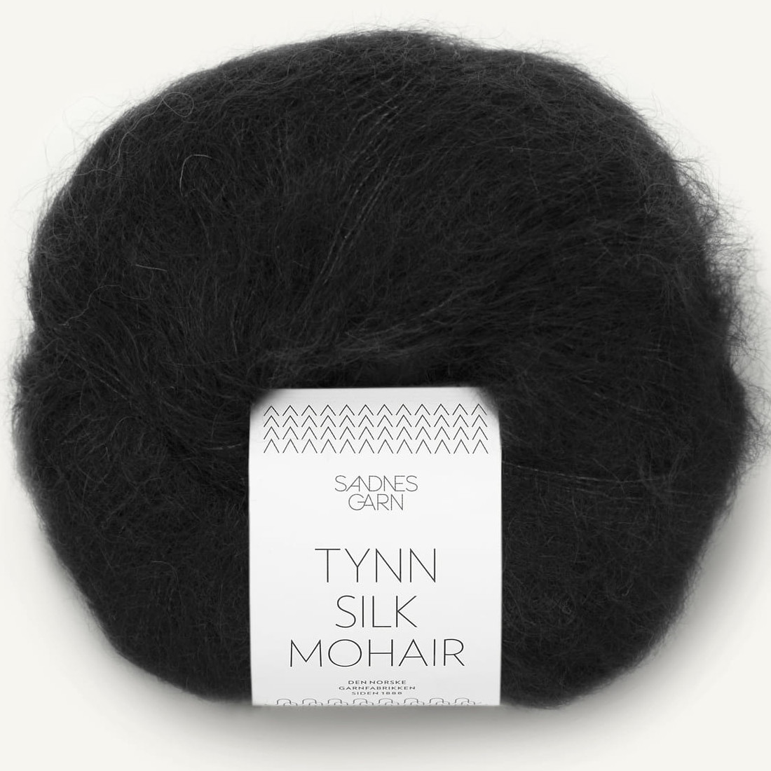 Tynn Silk Mohair - Svart (1099)