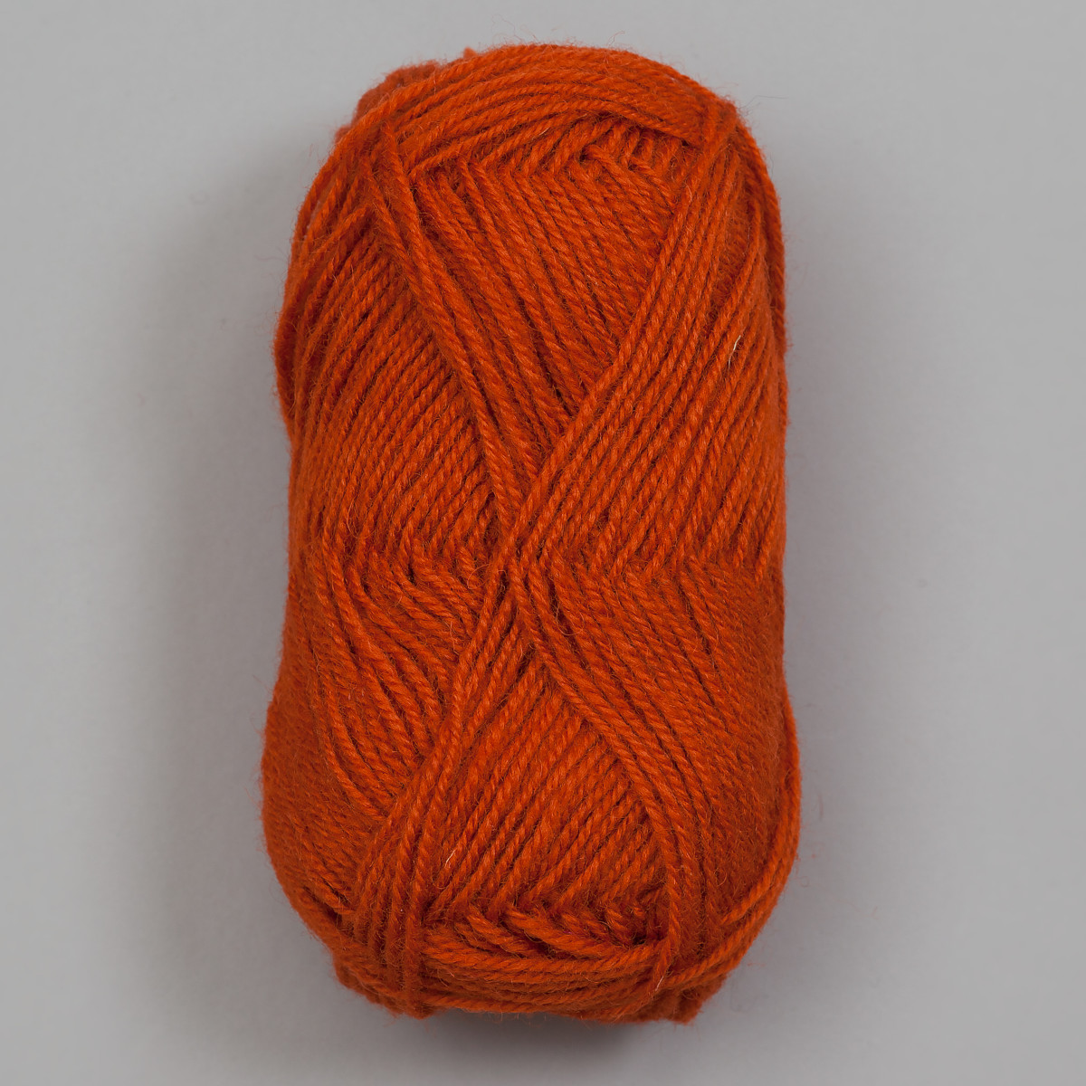 3-tråds strikkegarn - Mørk oransje (177)