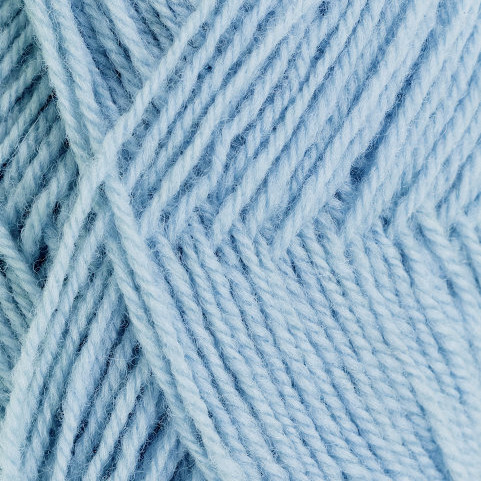 3-tråds strikkegarn - Lys blå (191)