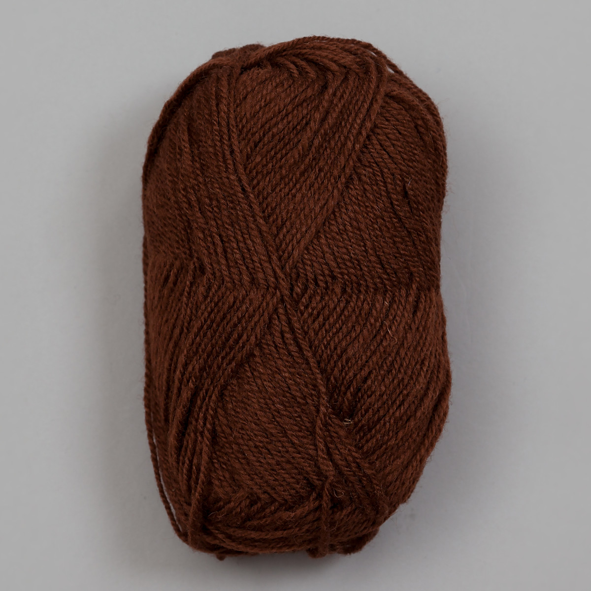 3-tråds strikkegarn - Rødbrun (199)
