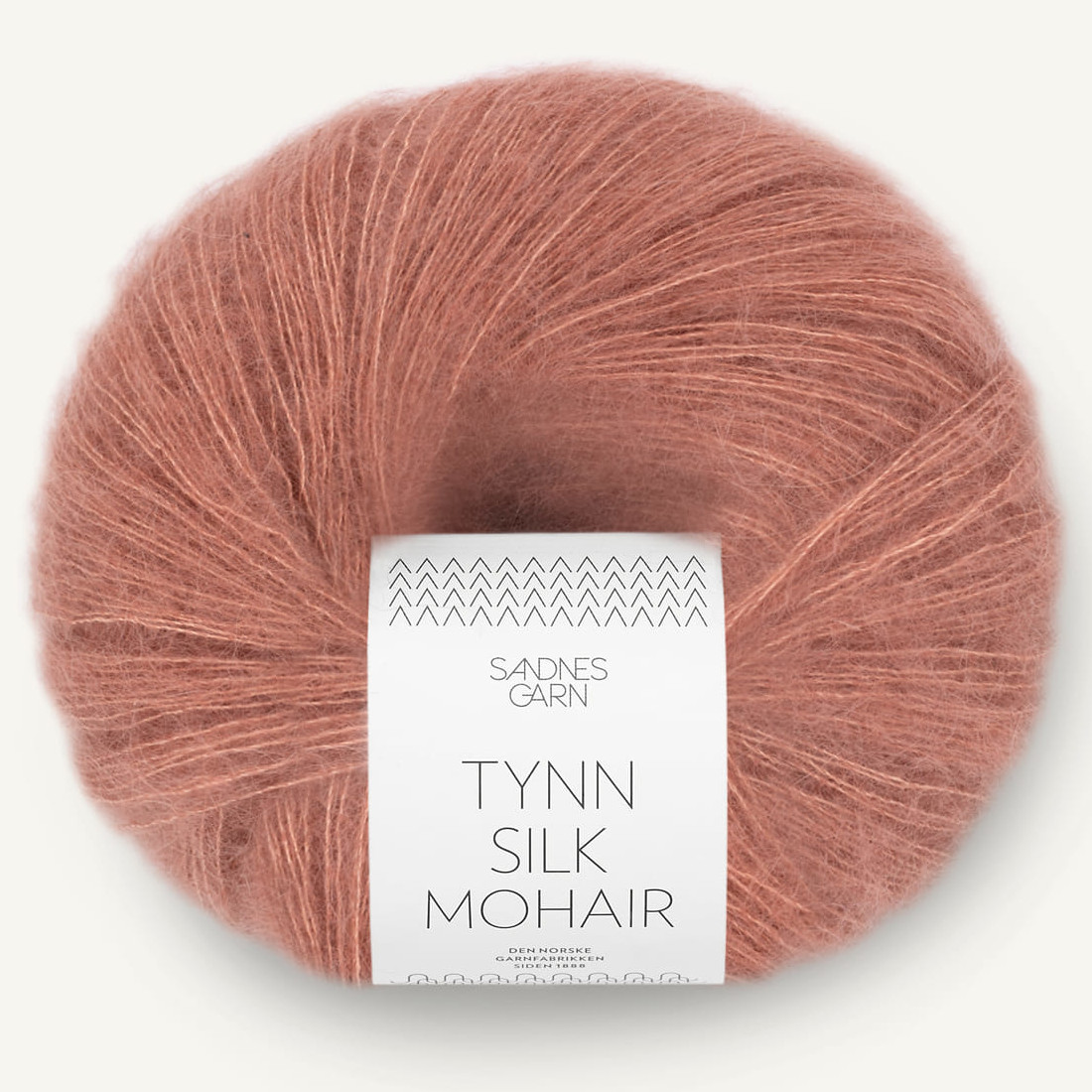 Tynn Silk Mohair - Støvet Plommerosa (3553)