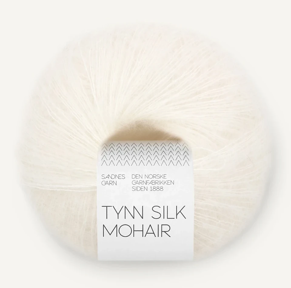 Tynn Silk Mohair - 1001 (White)