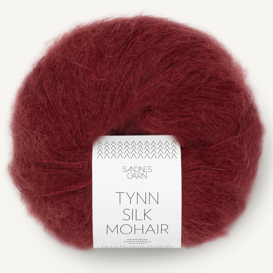 Tynn Silk Mohair - Dyp Vinrød (4054)