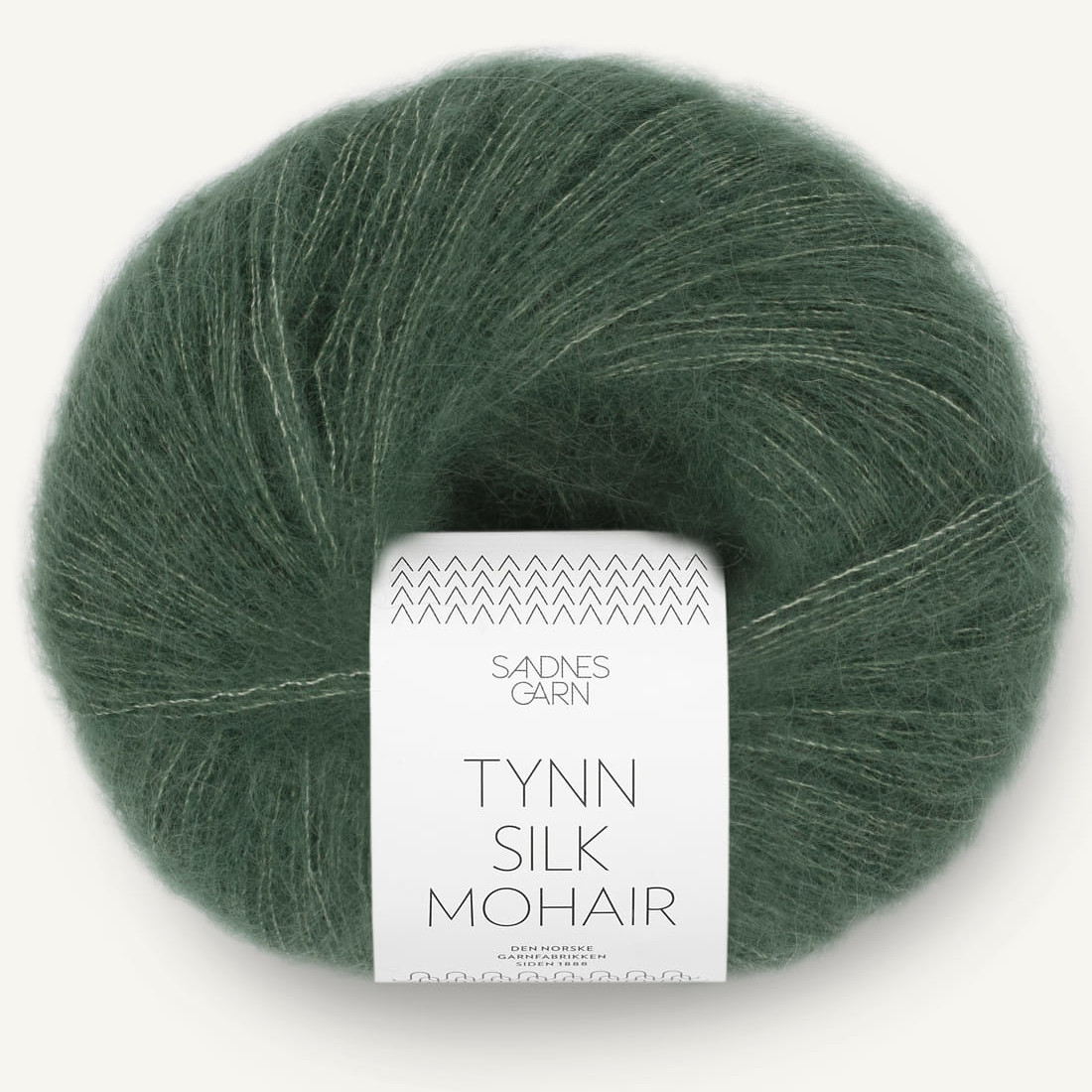 Tynn Silk Mohair - Dyp Skoggrønn (8581)