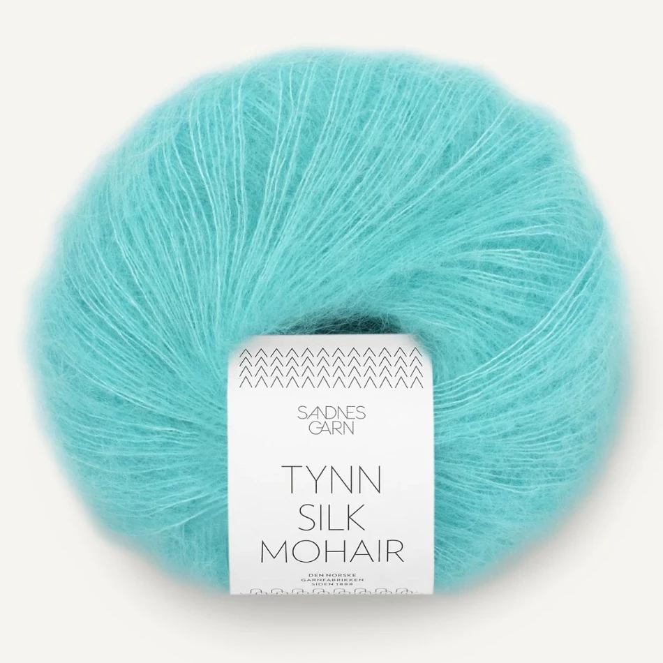 Tynn Silk Mohair - Blå Turkis (7213)