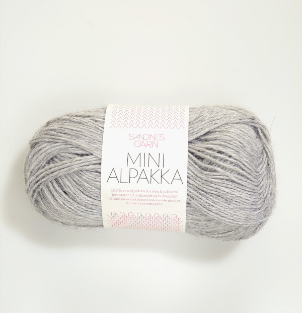 Mini Alpakka - Grau meliert (1032)