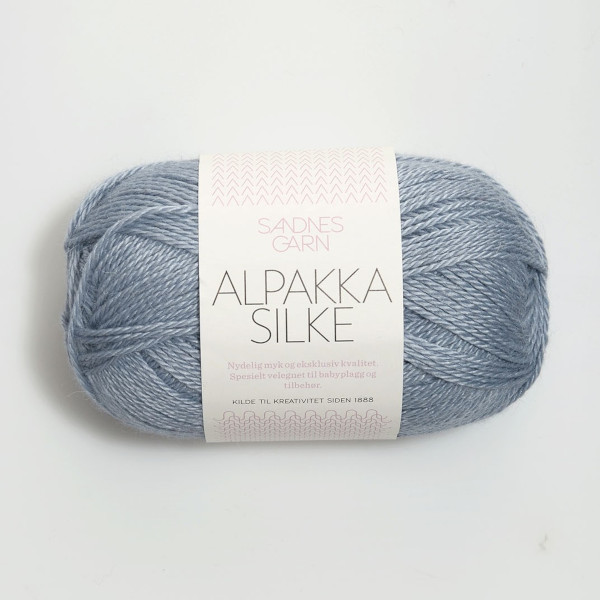 Alpakka Silke - Støvet blå (6041)