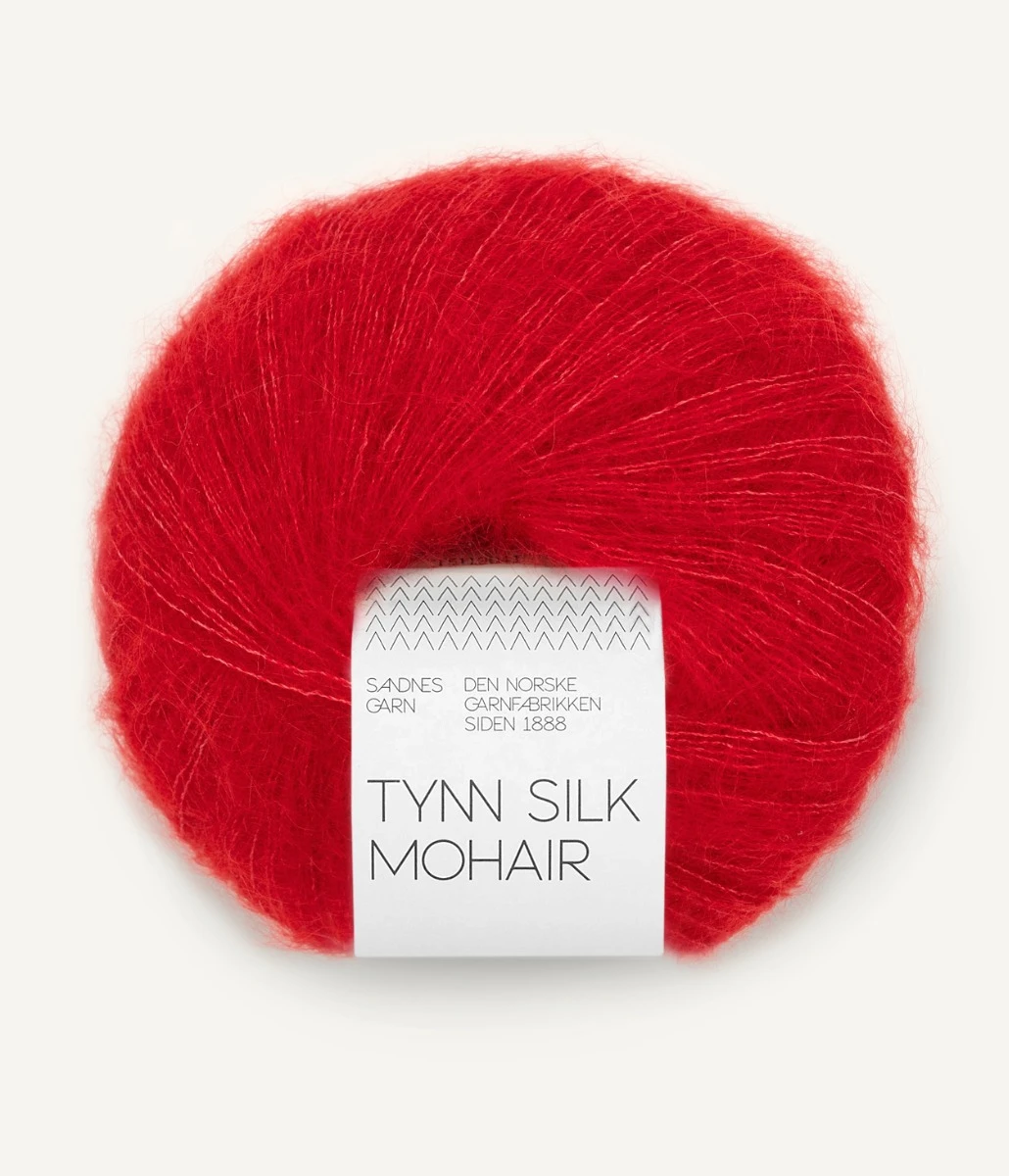 Tynn Silk Mohair - 4219 (True Red)