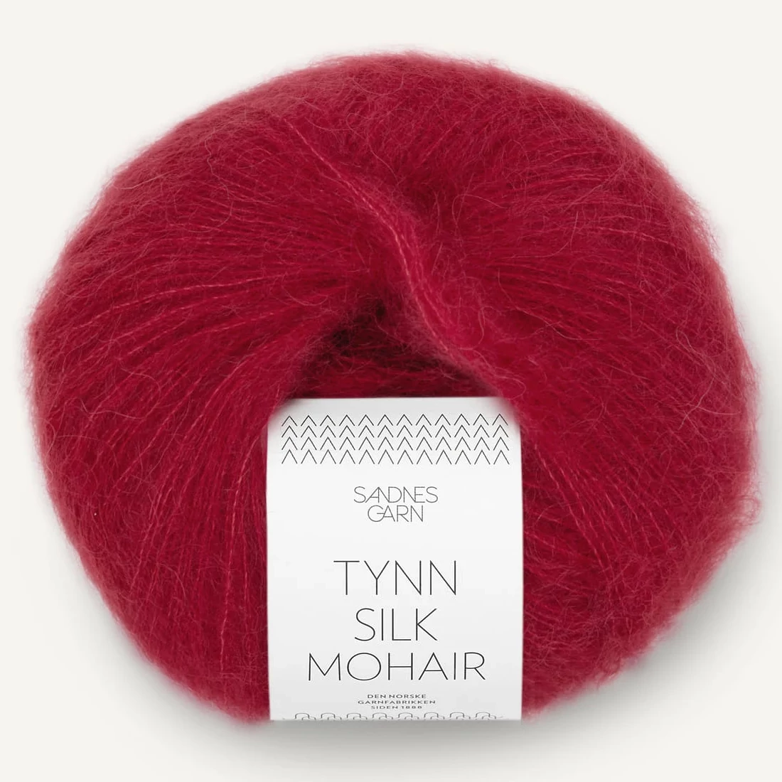 Tynn Silk Mohair - Dyp Rød (4236)