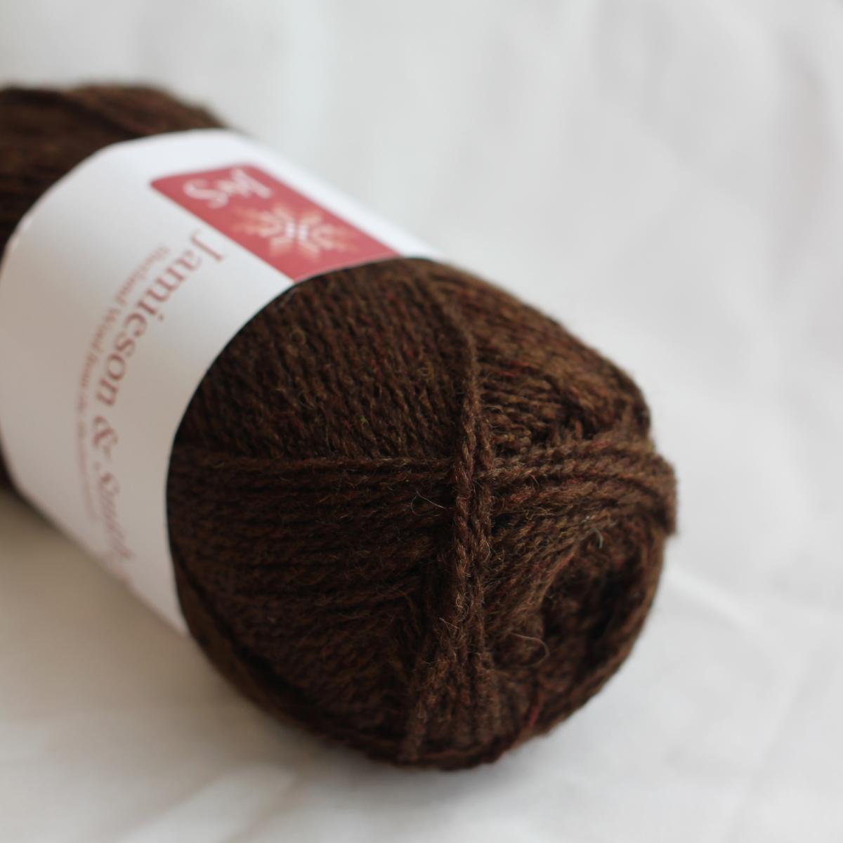 2ply Jumper Weight - 5 (Dyed Shetland Black)